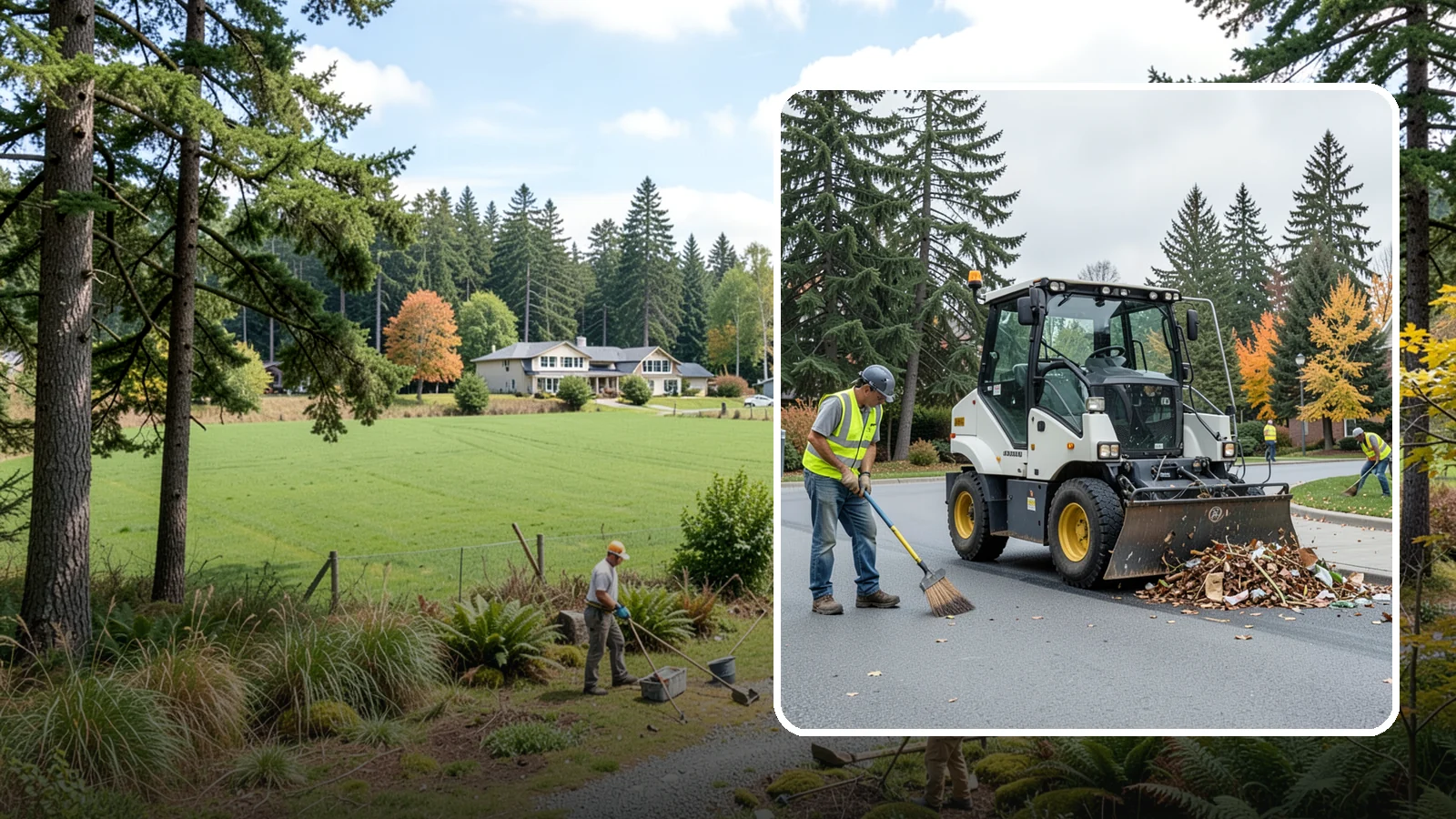 Litter & Grounds Policing in Lyman, Skagit County, WA - Routine litter policing keeps building entries, plazas, and surrounding grounds clean and orderly.