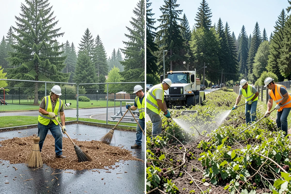 Litter & Grounds Policing in Lyman, Skagit County, WA - Define the policing route and receptacle locations