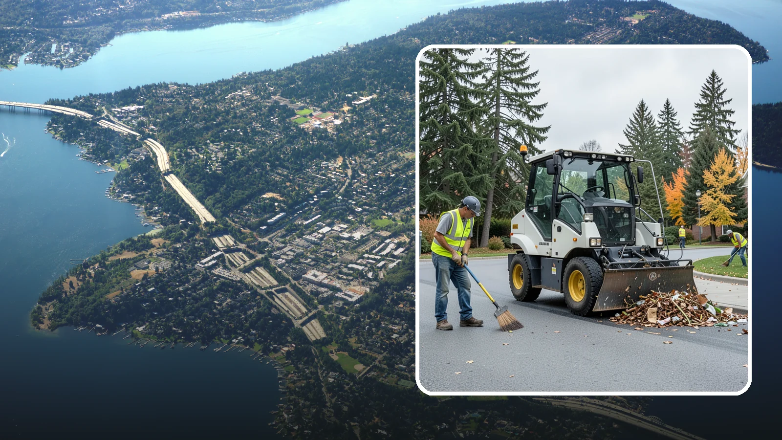 Litter & Grounds Policing in Mercer Island, King County, WA - Routine litter policing keeps building entries, plazas, and surrounding grounds clean and orderly.