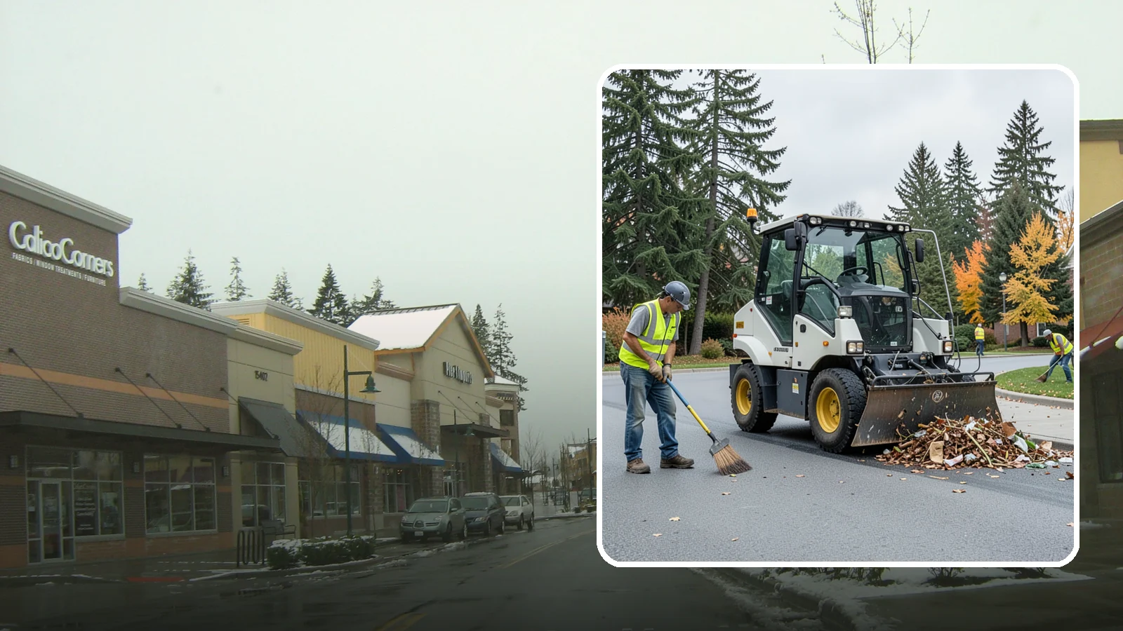 Litter & Grounds Policing in Mill Creek, Snohomish County, WA - Routine litter policing keeps building entries, plazas, and surrounding grounds clean and orderly.