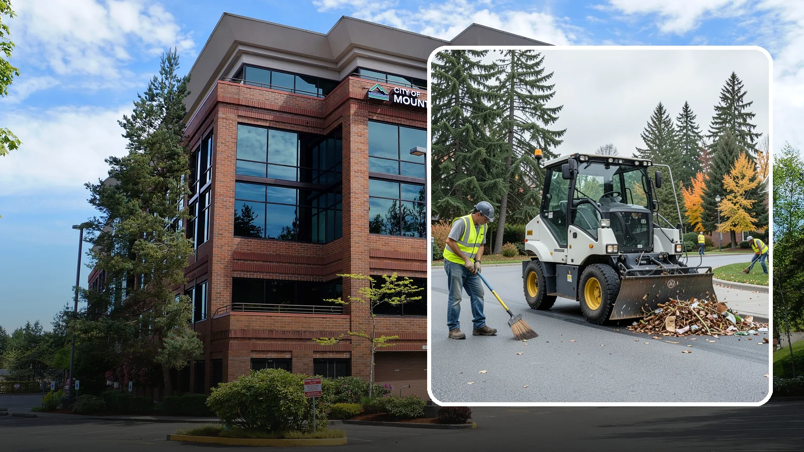 Litter & Grounds Policing in Mountlake Terrace, Snohomish County, WA - Routine litter policing keeps building entries, plazas, and surrounding grounds clean and orderly.