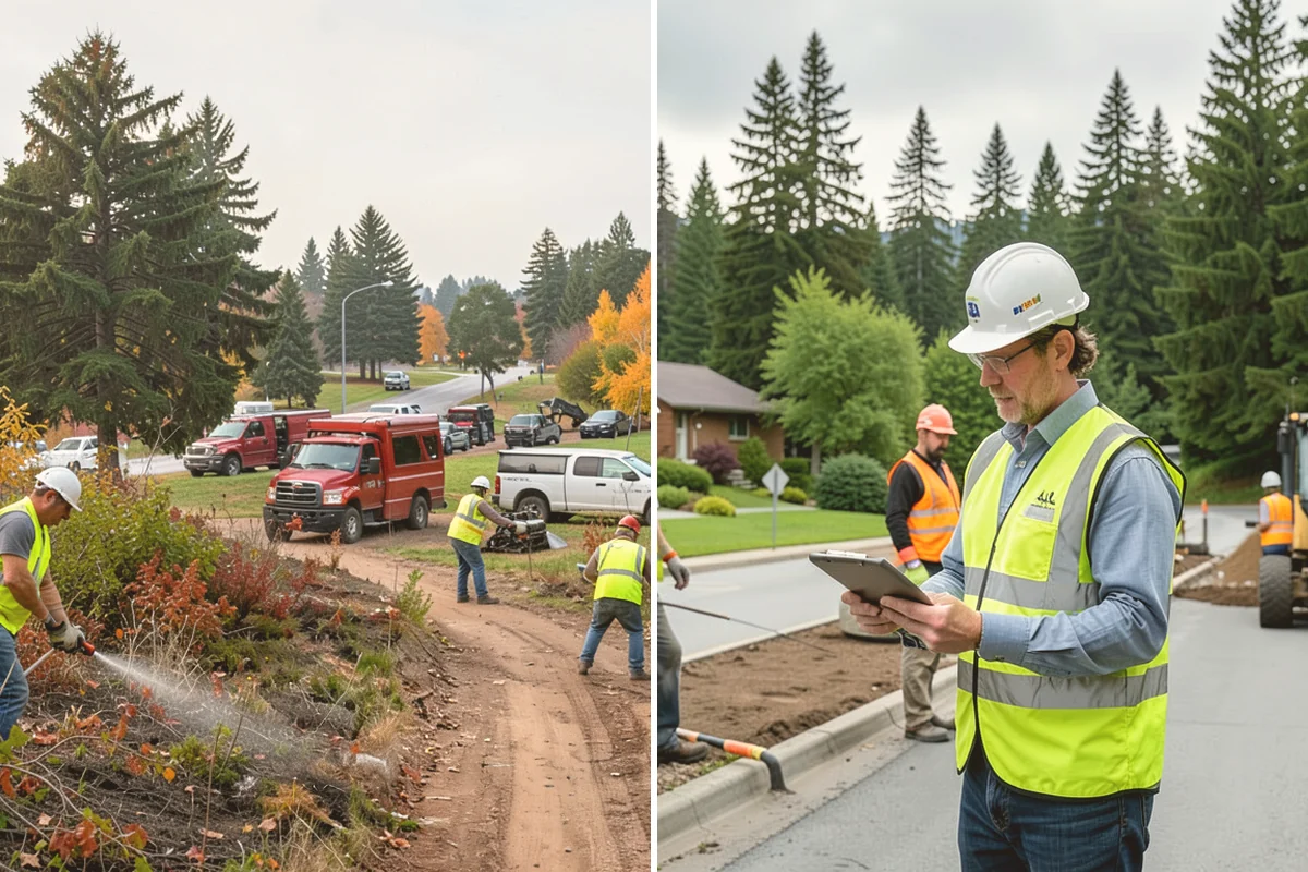Litter & Grounds Policing in Newcastle, King County, WA - Define the policing route and receptacle locations