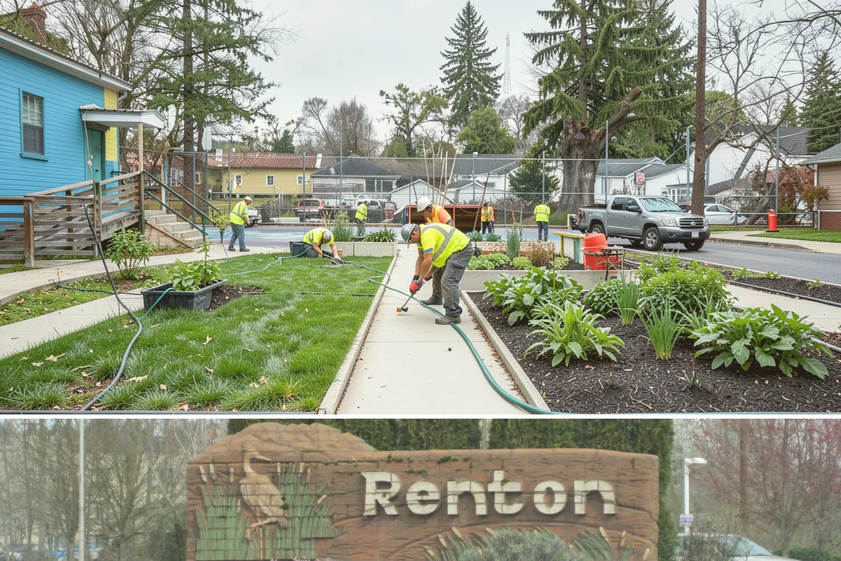 Litter & Grounds Policing in Renton, King County, WA - Windblown debris and leaf litter peak in fall, while event traffic drives higher volumes through summer.