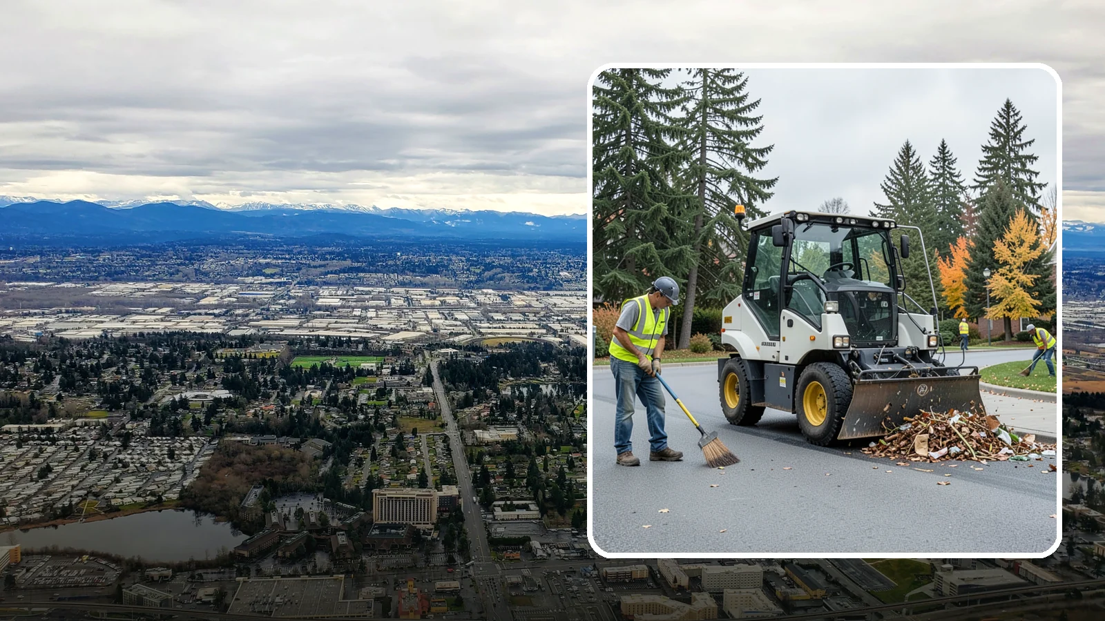Litter & Grounds Policing in SeaTac, King County, WA - Routine litter policing keeps building entries, plazas, and surrounding grounds clean and orderly.