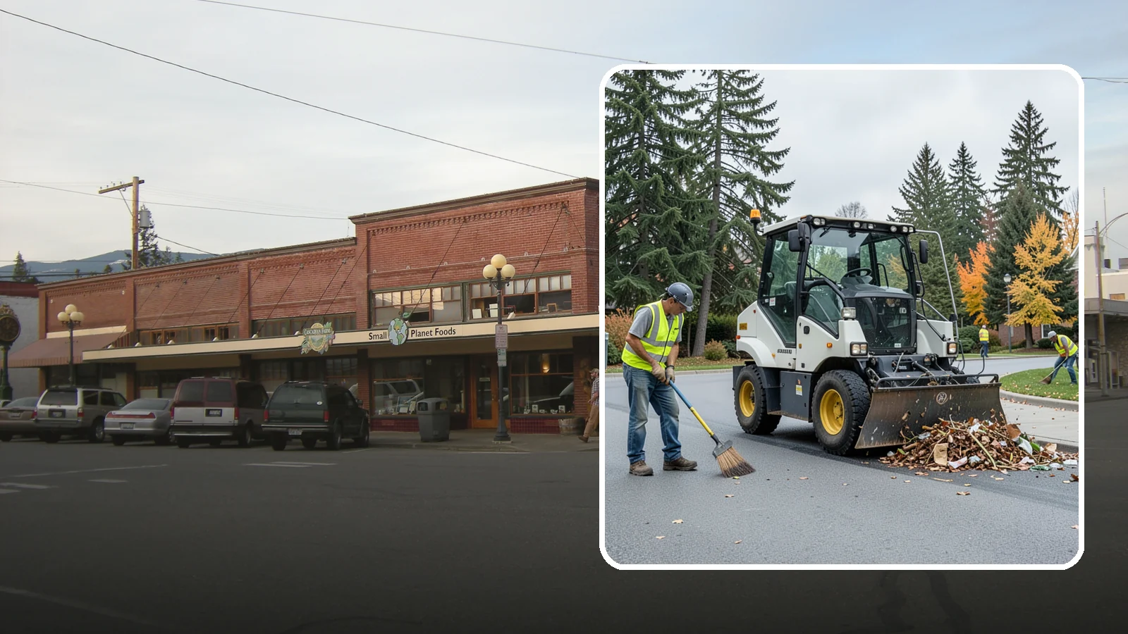Litter & Grounds Policing in Sedro-Woolley, Skagit County, WA - Routine litter policing keeps building entries, plazas, and surrounding grounds clean and orderly.