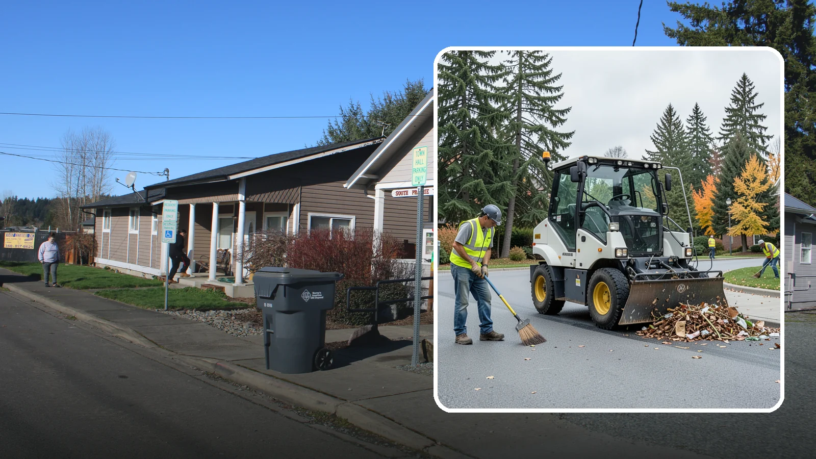 Litter & Grounds Policing in South Prairie, Pierce County, WA - Routine litter policing keeps building entries, plazas, and surrounding grounds clean and orderly.