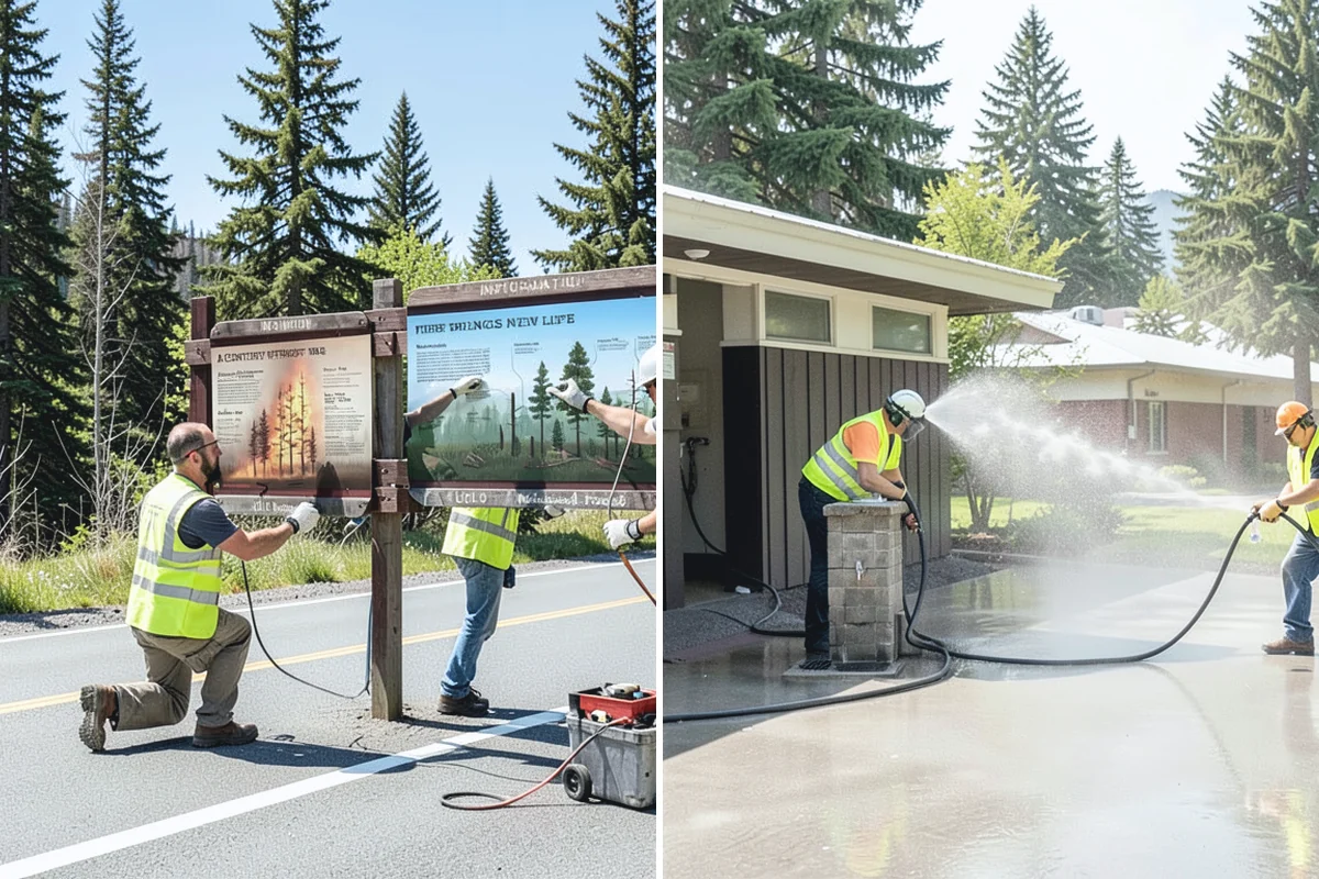 Litter & Grounds Policing in South Prairie, Pierce County, WA - Define the policing route and receptacle locations