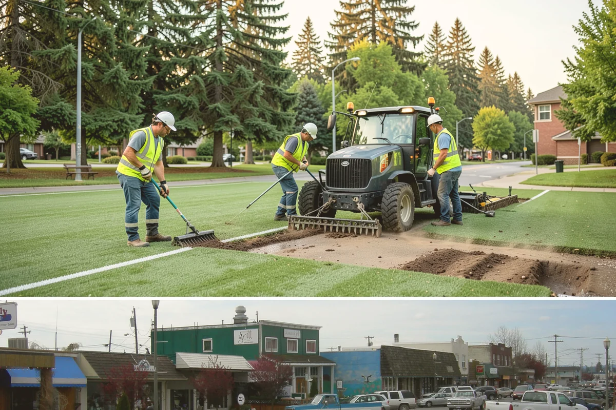 Litter & Grounds Policing in Stanwood, Snohomish County, WA - Windblown debris and leaf litter peak in fall, while event traffic drives higher volumes through summer.
