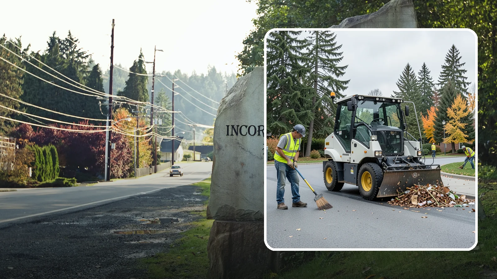 Litter & Grounds Policing in Wilkeson, Pierce County, WA - Routine litter policing keeps building entries, plazas, and surrounding grounds clean and orderly.