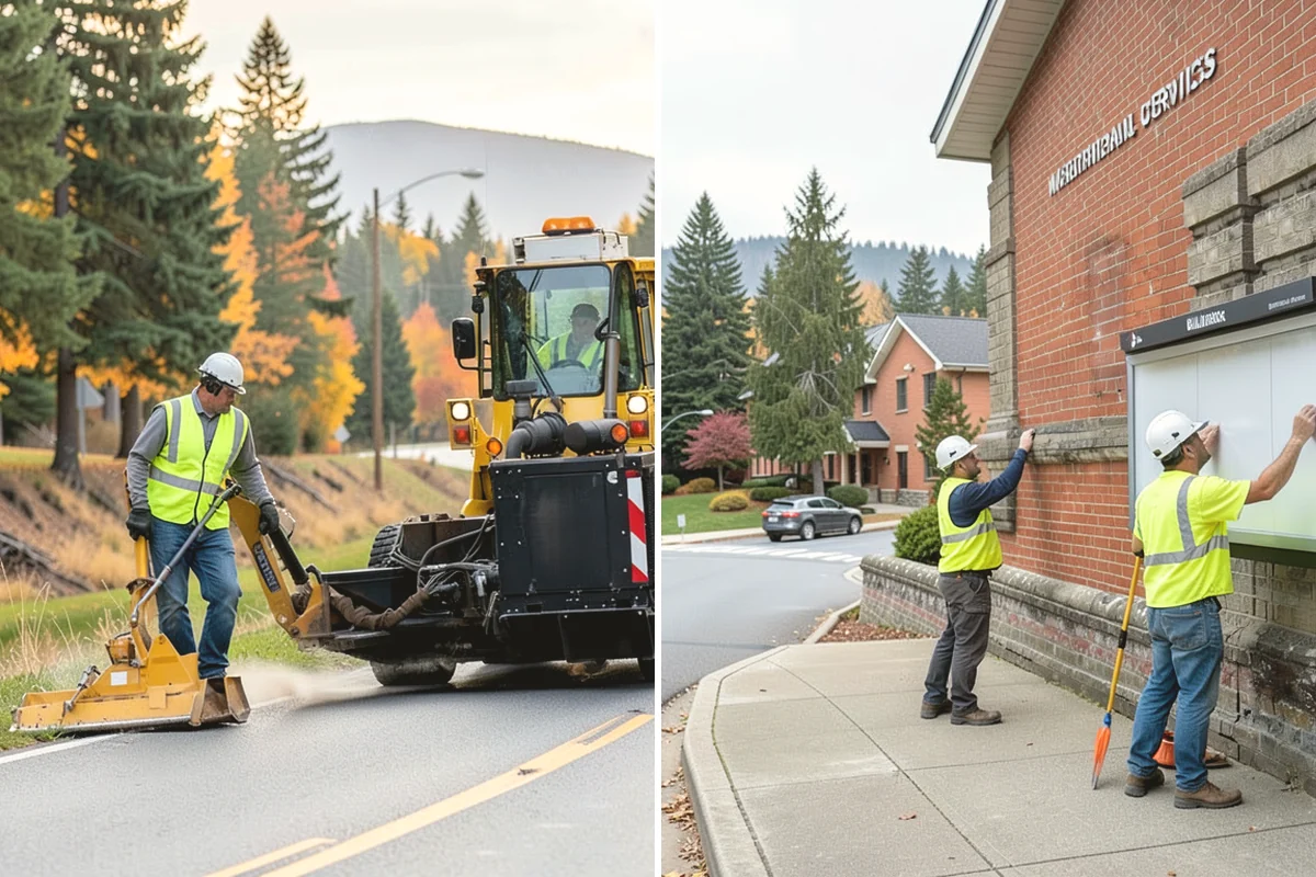 Manhole Adjustment in Anacortes, Skagit County, WA - Survey casting elevations against finished grade