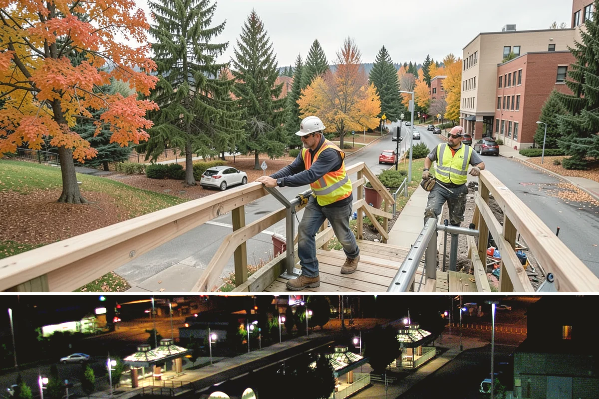 Manhole Adjustment in Auburn, King County, WA - Manhole adjustments are typically scheduled with dry-weather paving projects for proper material placement and cure.