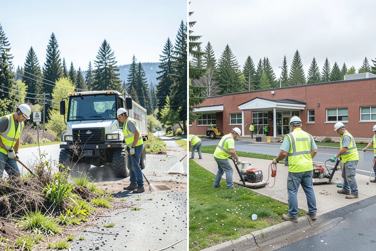 Manhole Adjustment in Beaux Arts Village, King County, WA - Survey casting elevations against finished grade