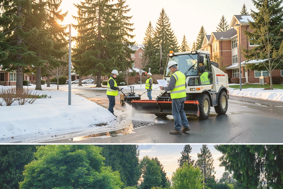 Manhole Adjustment in Bonney Lake, Pierce County, WA - Manhole adjustments are typically scheduled with dry-weather paving projects for proper material placement and cure.