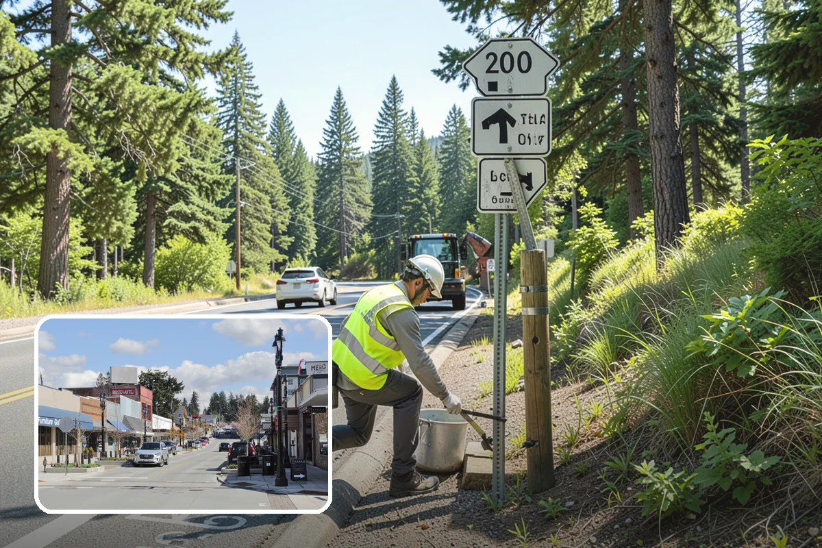 Manhole Adjustment in Bothell, King County, WA - Eliminates ride hazards from out-of-grade castings