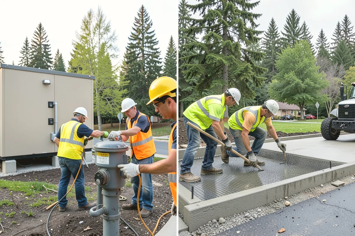 Manhole Adjustment in Burlington, Skagit County, WA - Survey casting elevations against finished grade