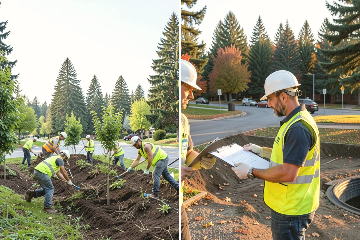 Manhole Adjustment in Carnation, King County, WA - Survey casting elevations against finished grade