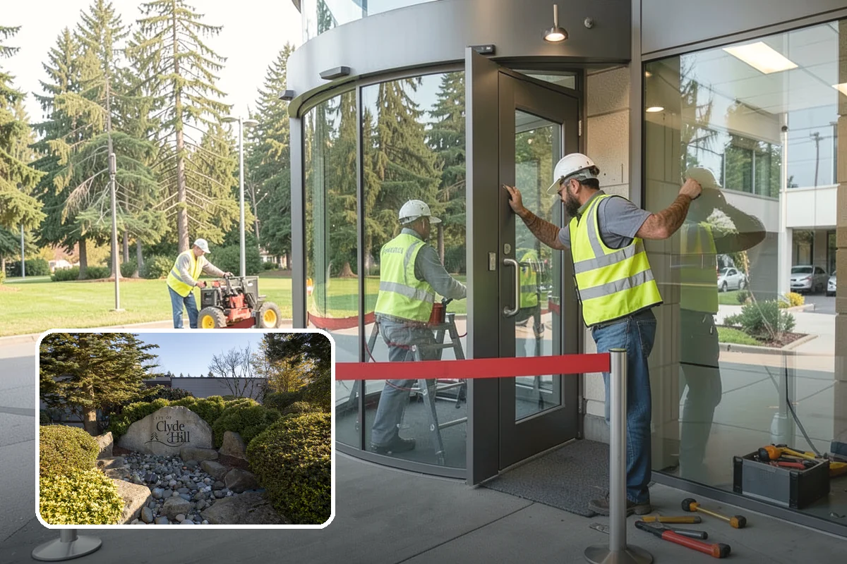 Manhole Adjustment in Clyde Hill, King County, WA - Eliminates ride hazards from out-of-grade castings