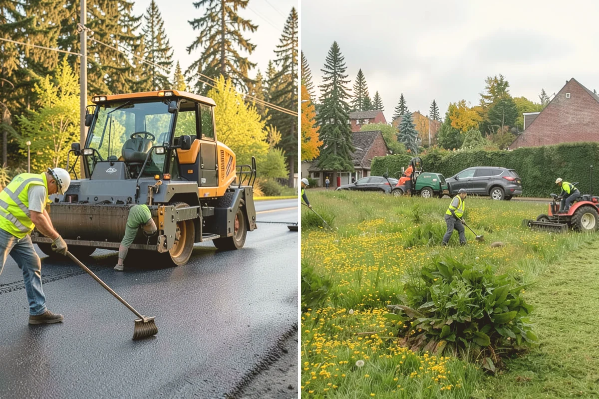 Manhole Adjustment in Fife, Pierce County, WA - Survey casting elevations against finished grade