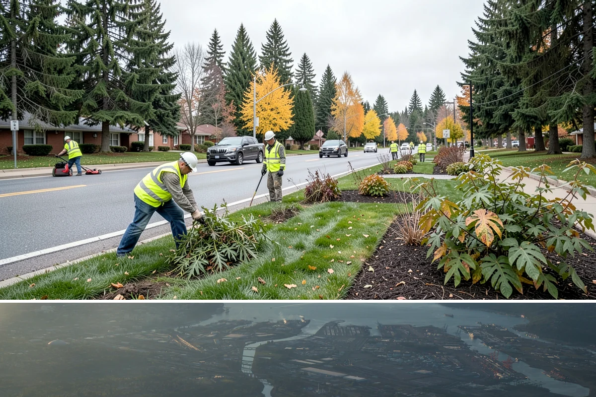 Manhole Adjustment in Fife, Pierce County, WA - Manhole adjustments are typically scheduled with dry-weather paving projects for proper material placement and cure.