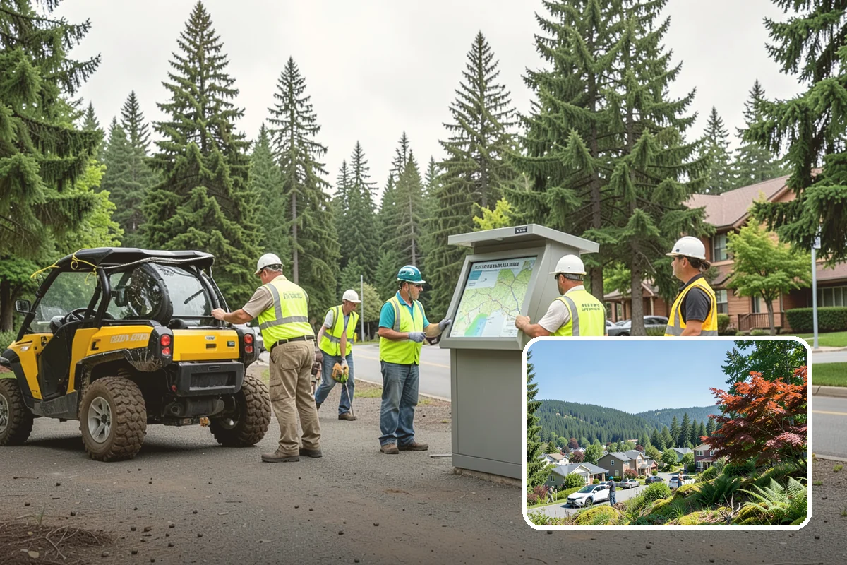 Manhole Adjustment in Index, Snohomish County, WA - Eliminates ride hazards from out-of-grade castings