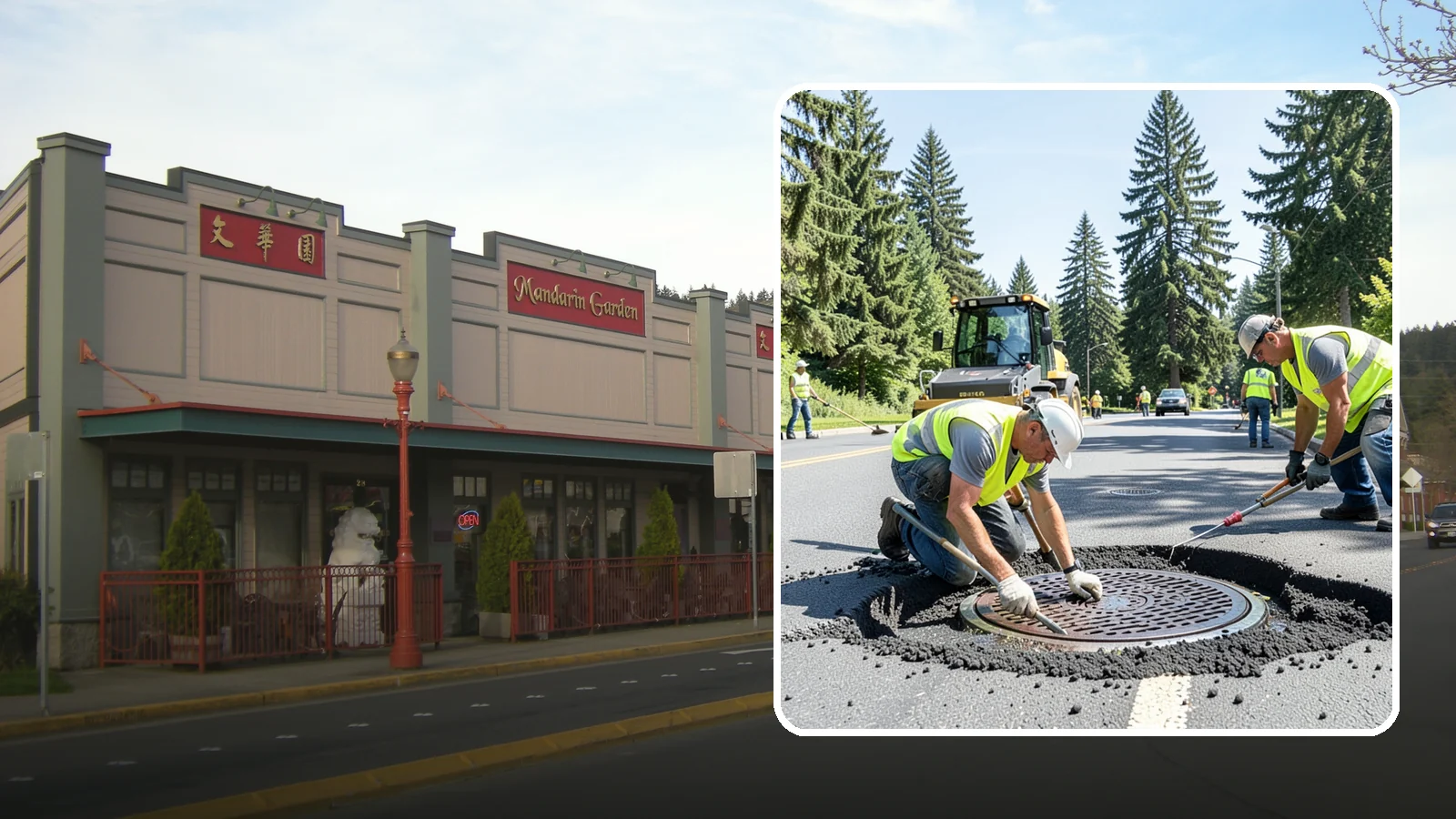 Manhole Adjustment in Issaquah, King County, WA - Raising, lowering, and repairing manhole frames and covers to match grade and restore safe access.