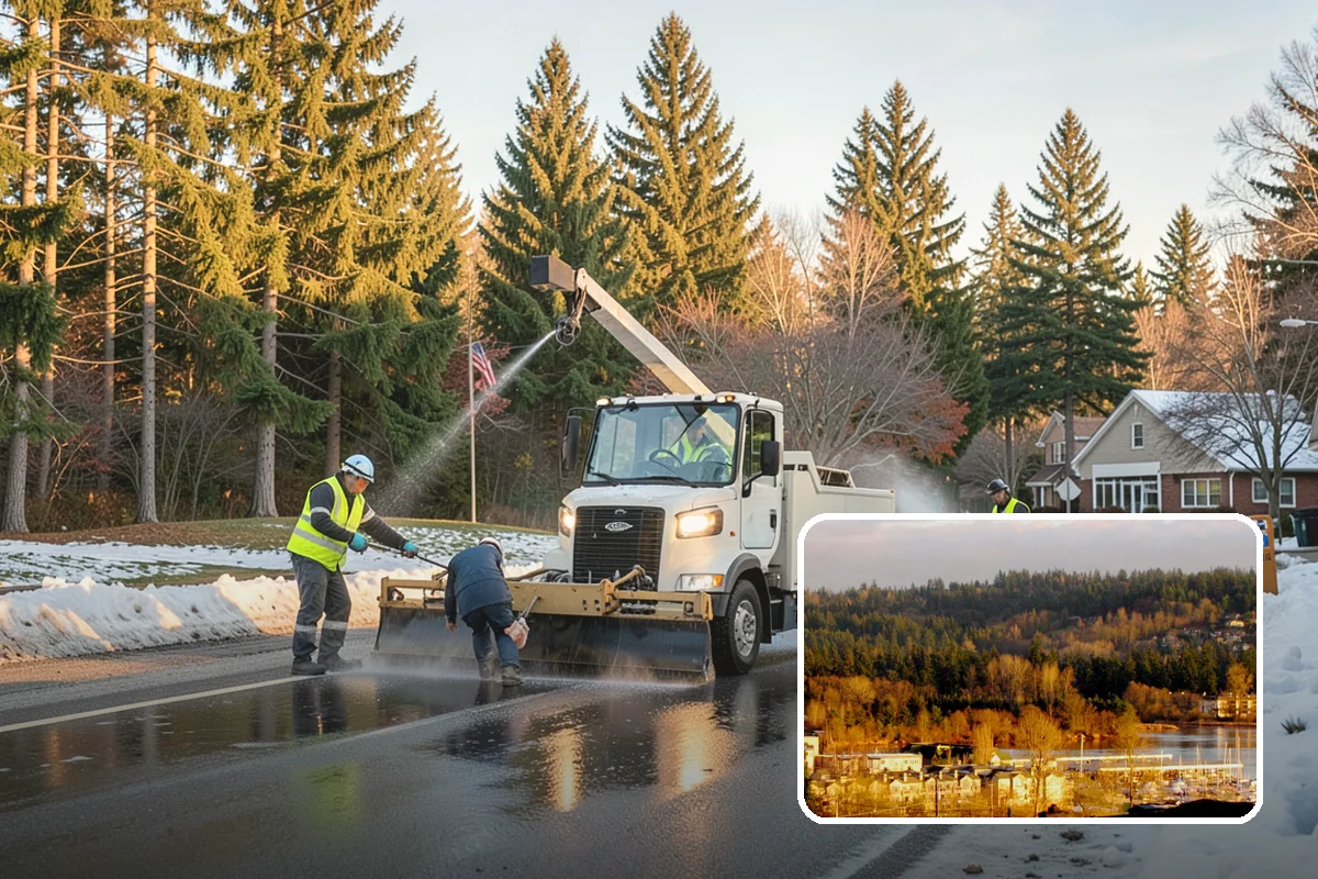Manhole Adjustment in Kenmore, King County, WA - Eliminates ride hazards from out-of-grade castings