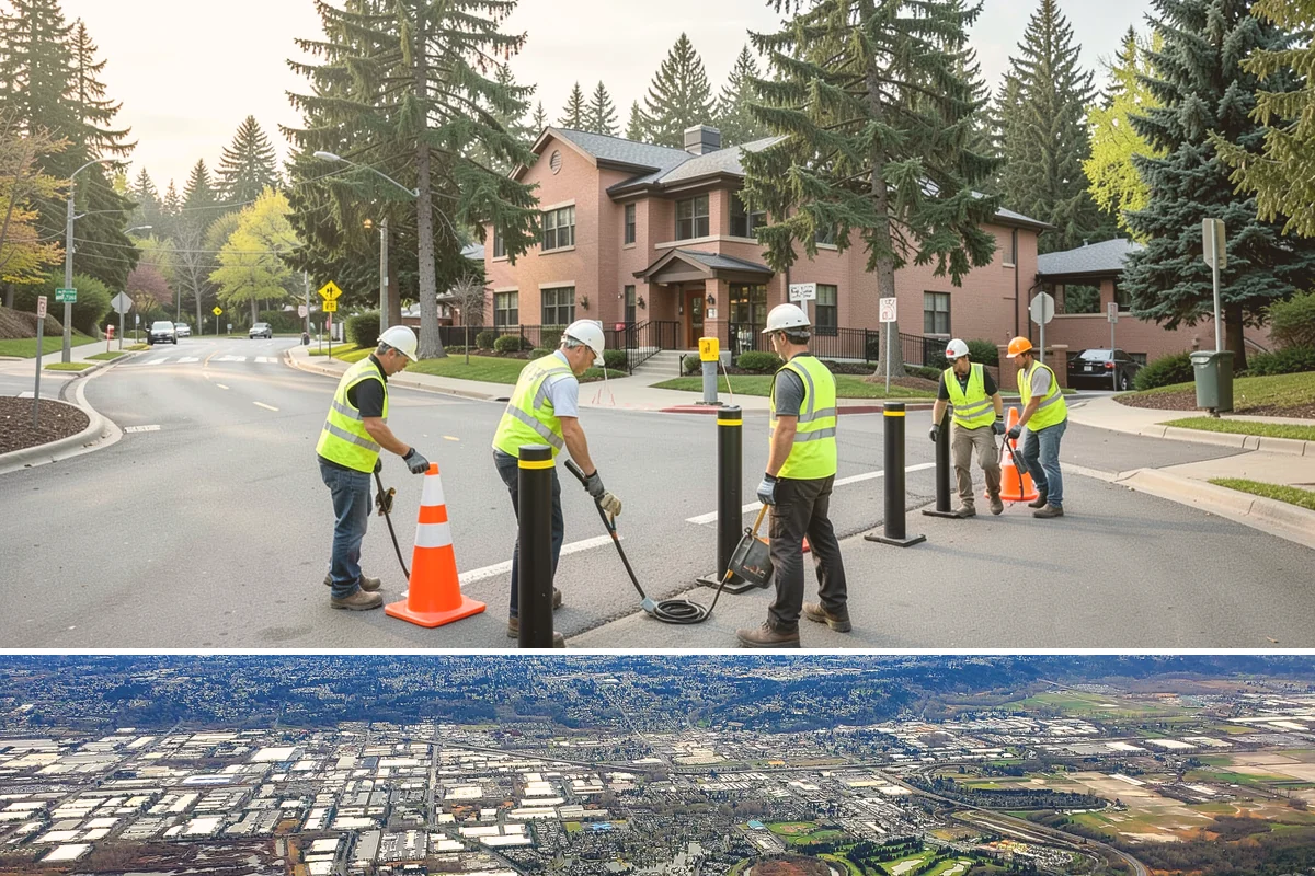 Manhole Adjustment in Kent, King County, WA - Manhole adjustments are typically scheduled with dry-weather paving projects for proper material placement and cure.