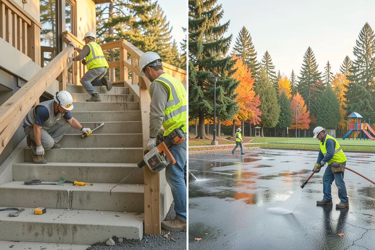 Manhole Adjustment in Kirkland, King County, WA - Survey casting elevations against finished grade