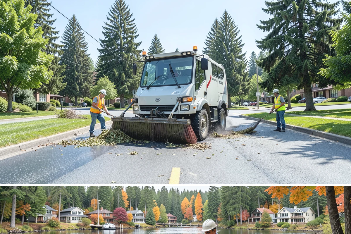 Manhole Adjustment in La Conner, Skagit County, WA - Manhole adjustments are typically scheduled with dry-weather paving projects for proper material placement and cure.