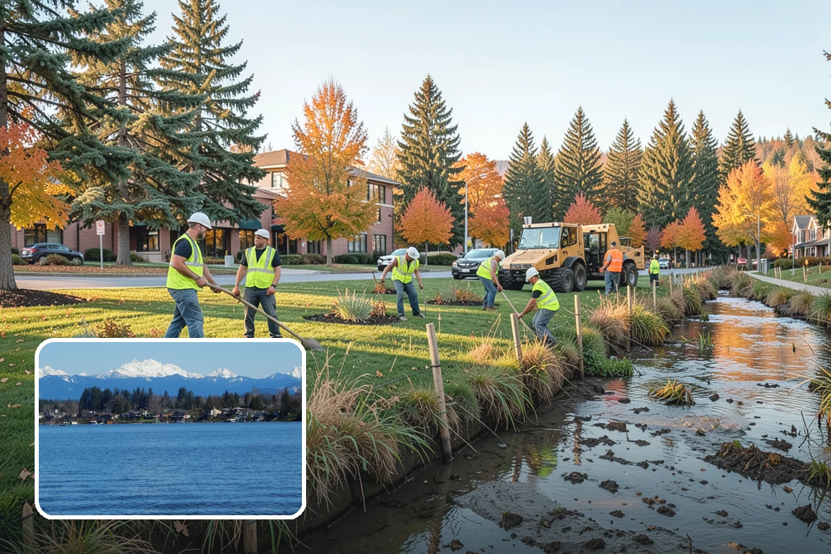 Manhole Adjustment in Lake Stevens, Snohomish County, WA - Eliminates ride hazards from out-of-grade castings