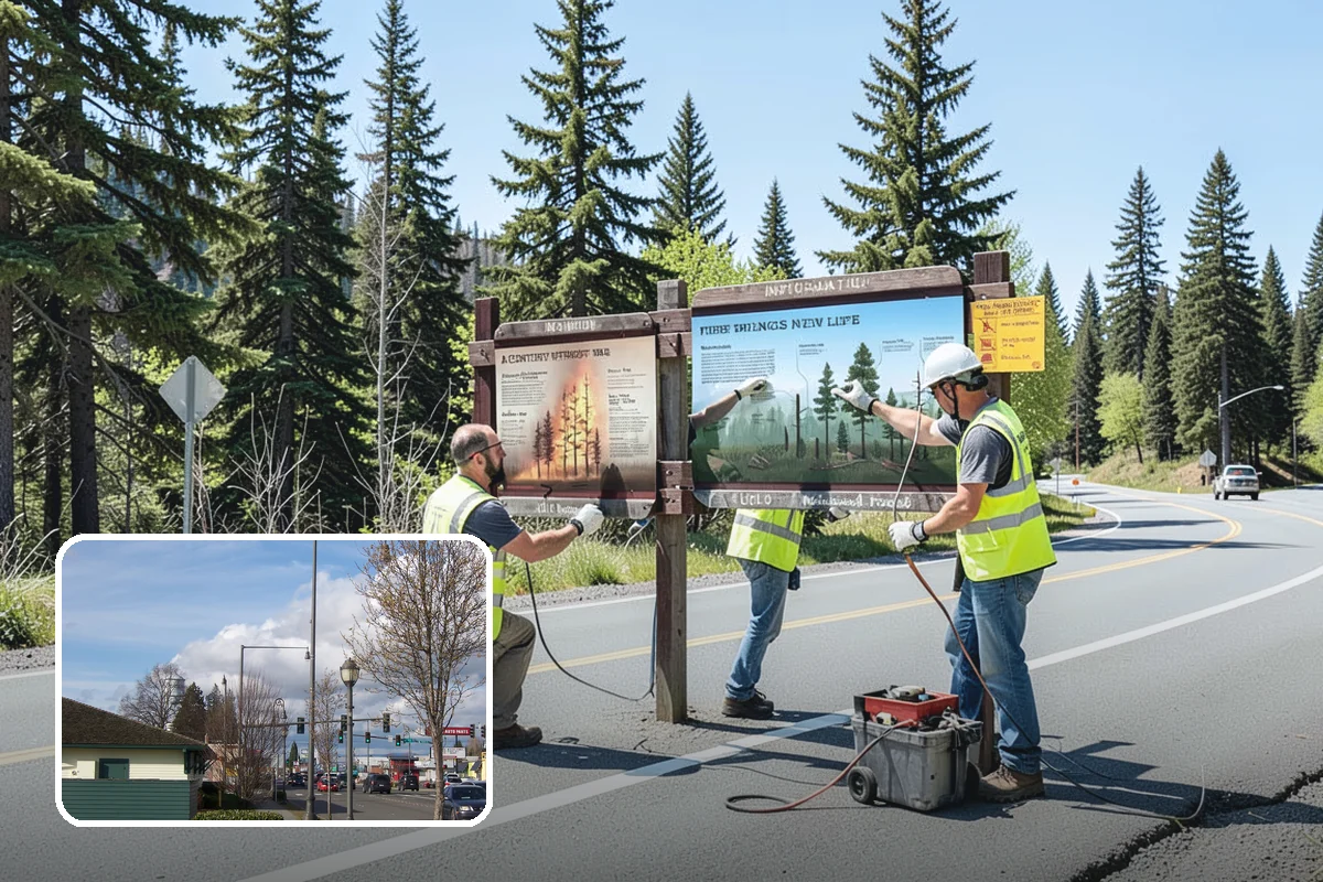 Manhole Adjustment in Marysville, Snohomish County, WA - Eliminates ride hazards from out-of-grade castings
