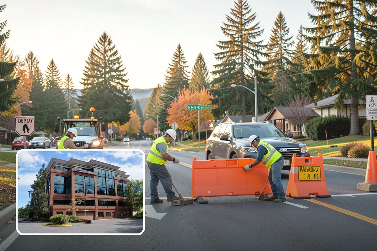 Manhole Adjustment in Mountlake Terrace, Snohomish County, WA - Eliminates ride hazards from out-of-grade castings