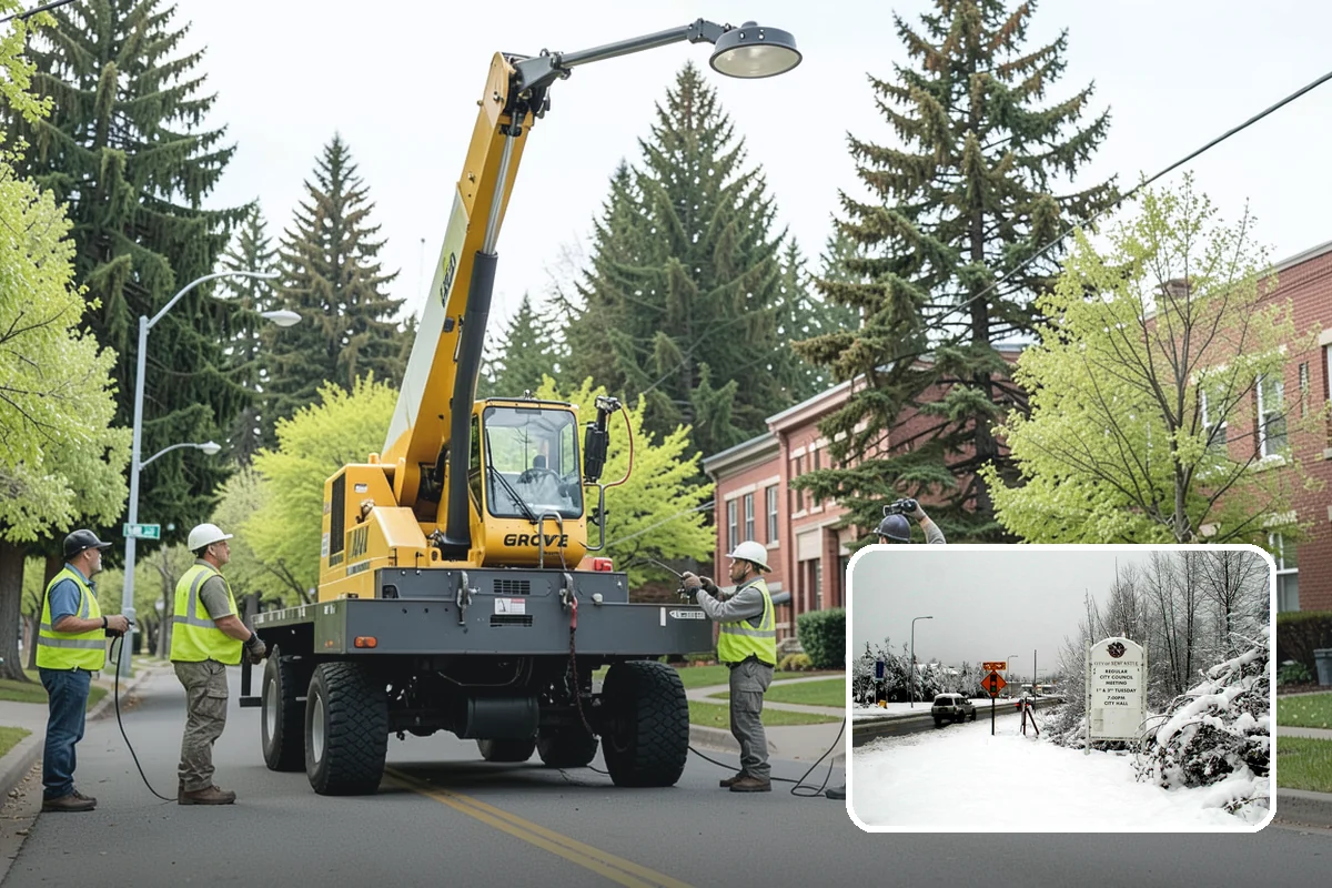 Manhole Adjustment in Newcastle, King County, WA - Eliminates ride hazards from out-of-grade castings