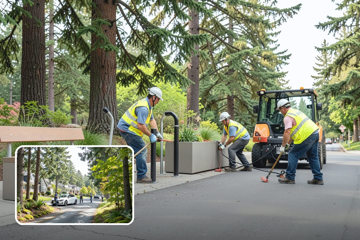 Manhole Adjustment in Normandy Park, King County, WA - Eliminates ride hazards from out-of-grade castings