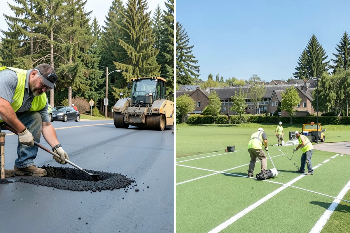 Manhole Adjustment in Puyallup, Pierce County, WA - Survey casting elevations against finished grade