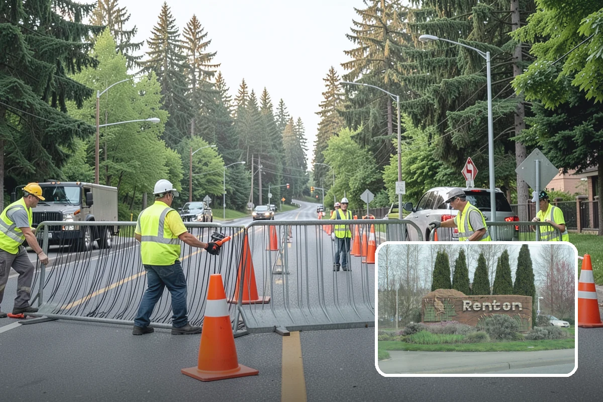 Manhole Adjustment in Renton, King County, WA - Eliminates ride hazards from out-of-grade castings