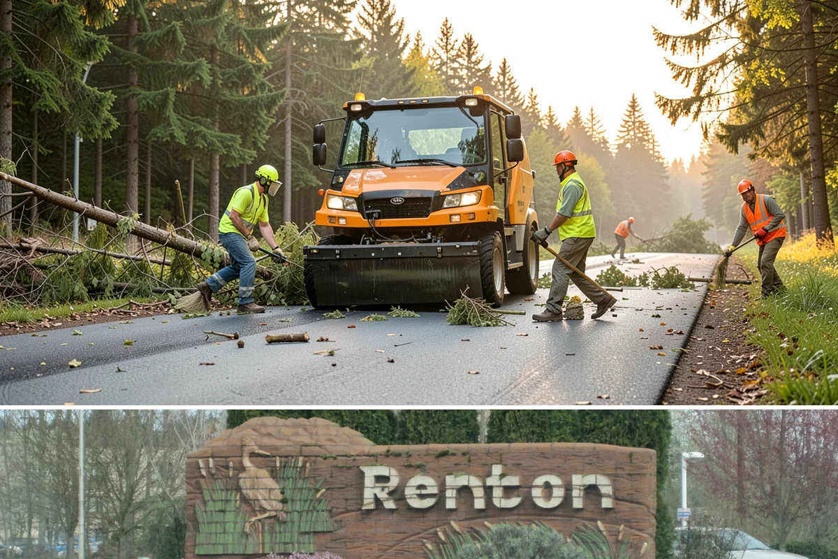 Manhole Adjustment in Renton, King County, WA - Manhole adjustments are typically scheduled with dry-weather paving projects for proper material placement and cure.