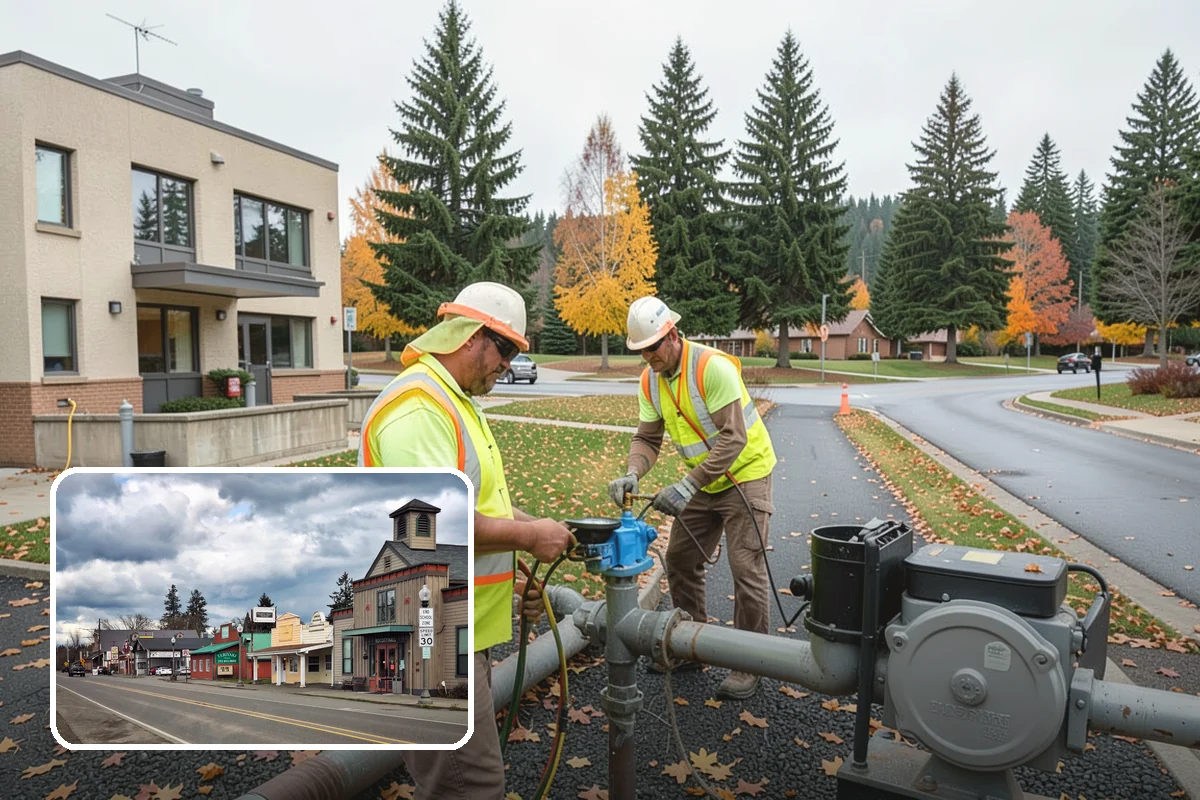 Manhole Adjustment in Roy, Pierce County, WA - Eliminates ride hazards from out-of-grade castings