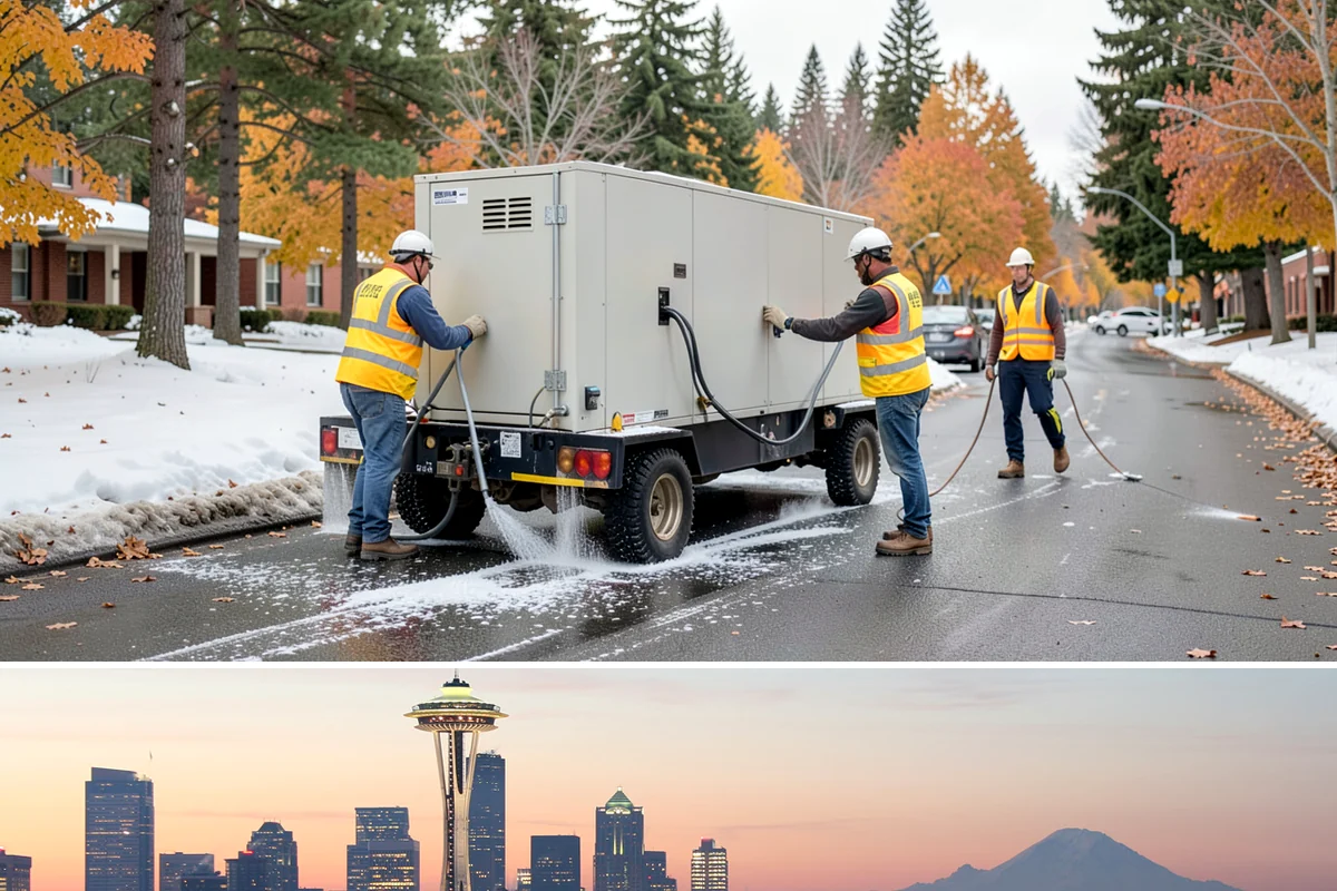 Manhole Adjustment in Seattle, King County, WA - Manhole adjustments are typically scheduled with dry-weather paving projects for proper material placement and cure.