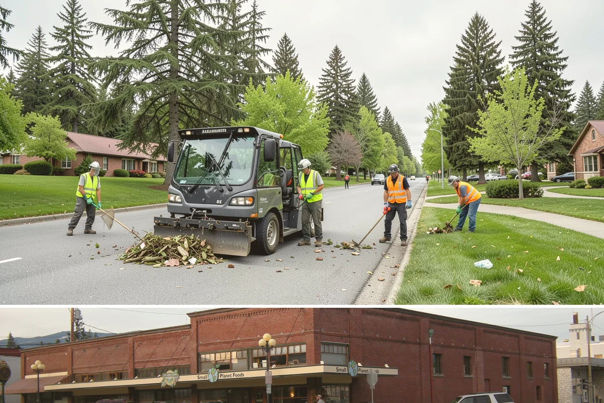 Manhole Adjustment in Sedro-Woolley, Skagit County, WA - Manhole adjustments are typically scheduled with dry-weather paving projects for proper material placement and cure.