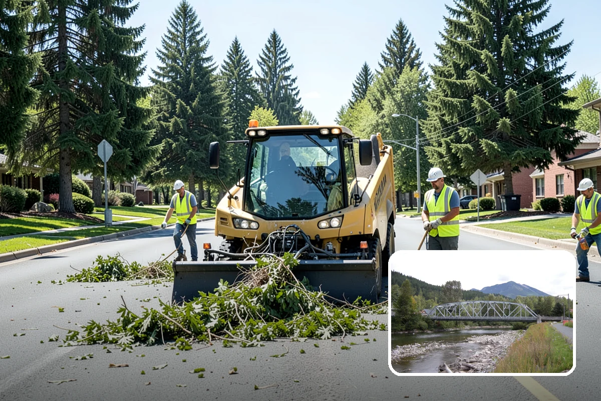 Manhole Adjustment in Skykomish, King County, WA - Eliminates ride hazards from out-of-grade castings