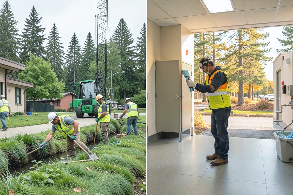 Manhole Adjustment in Skykomish, King County, WA - Survey casting elevations against finished grade