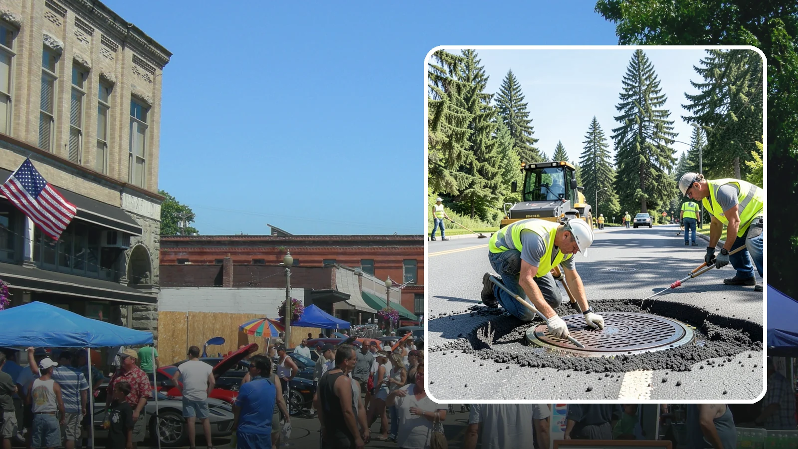 Manhole Adjustment in Snohomish, Snohomish County, WA - Raising, lowering, and repairing manhole frames and covers to match grade and restore safe access.