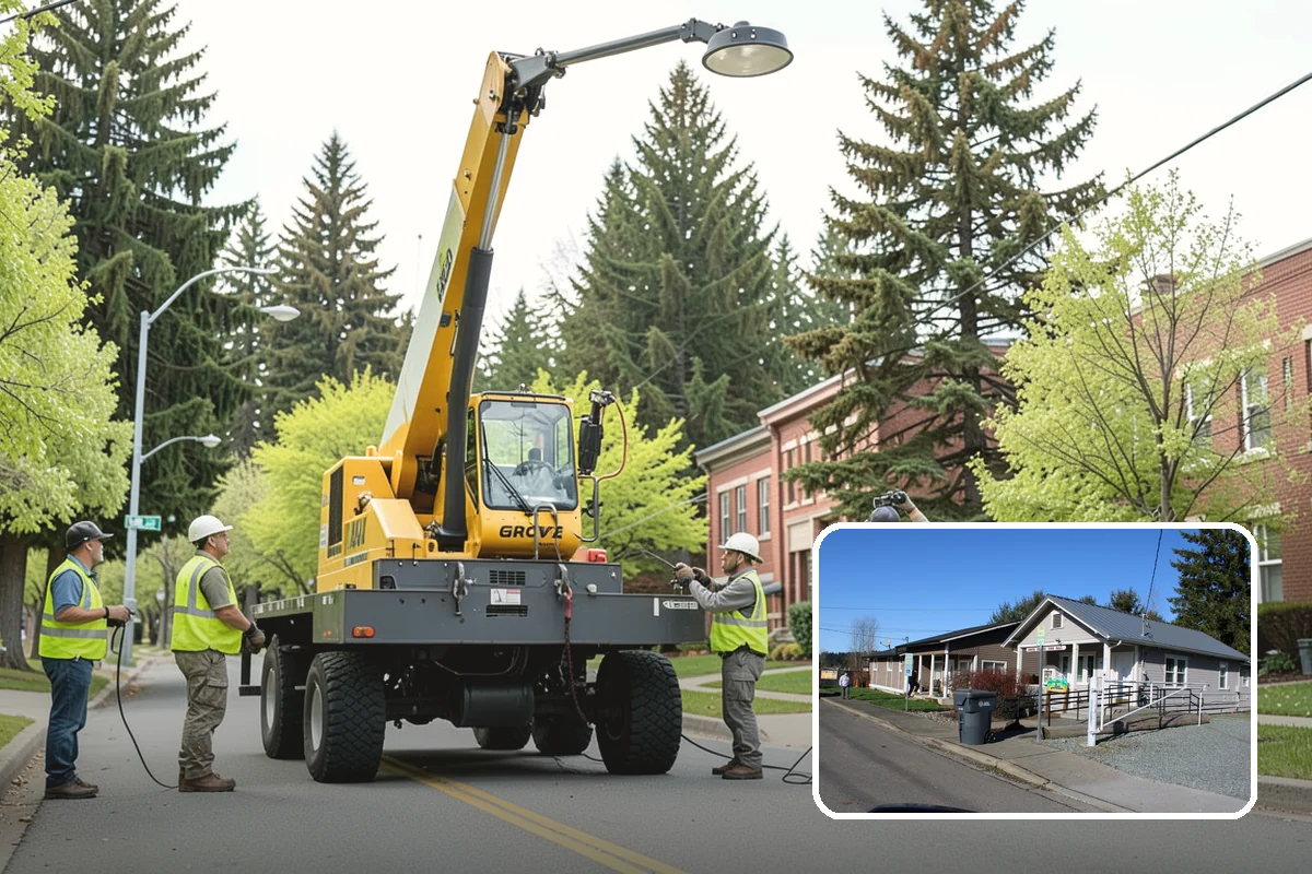 Manhole Adjustment in South Prairie, Pierce County, WA - Eliminates ride hazards from out-of-grade castings