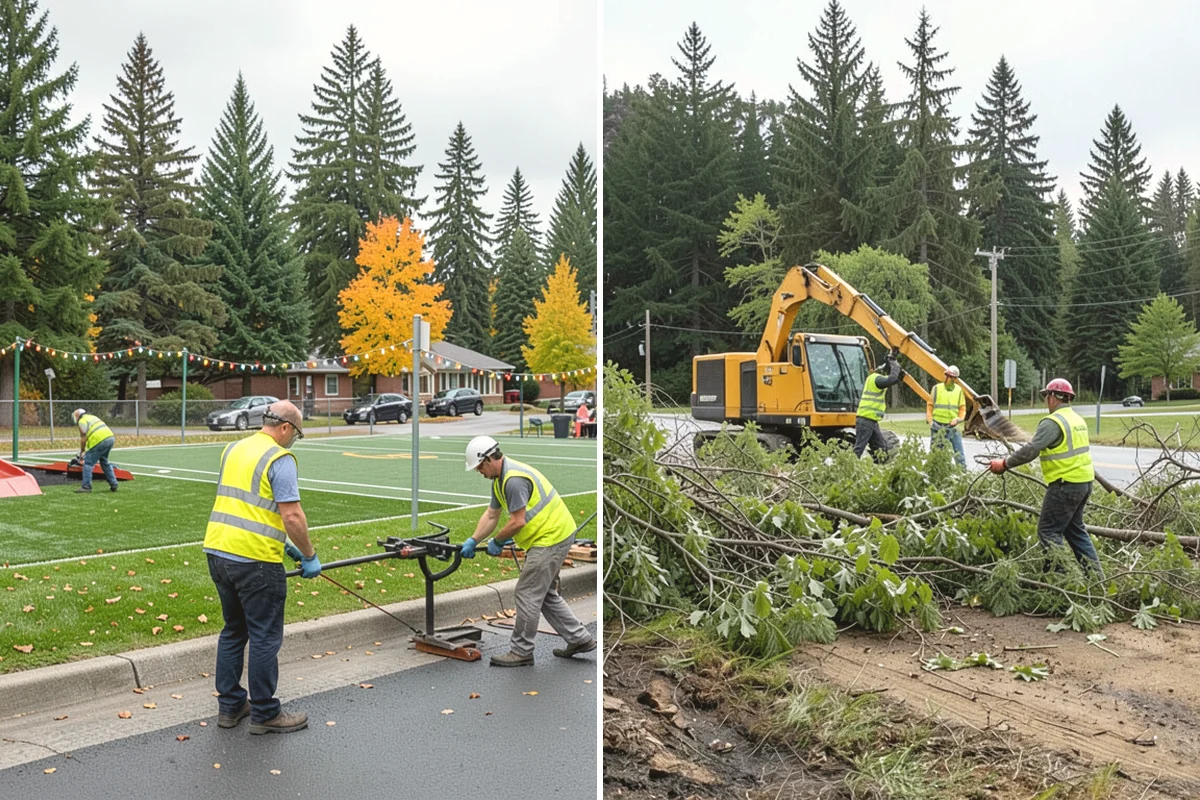 Manhole Adjustment in Steilacoom, Pierce County, WA - Survey casting elevations against finished grade