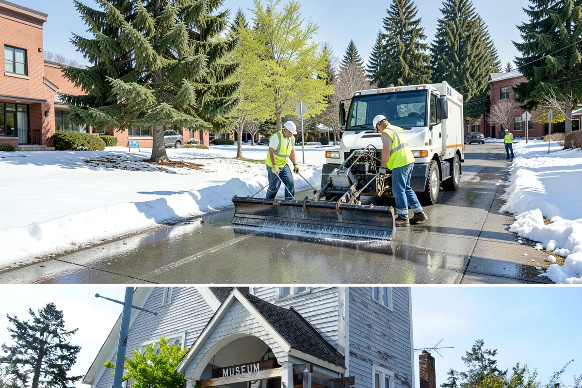 Manhole Adjustment in Steilacoom, Pierce County, WA - Manhole adjustments are typically scheduled with dry-weather paving projects for proper material placement and cure.