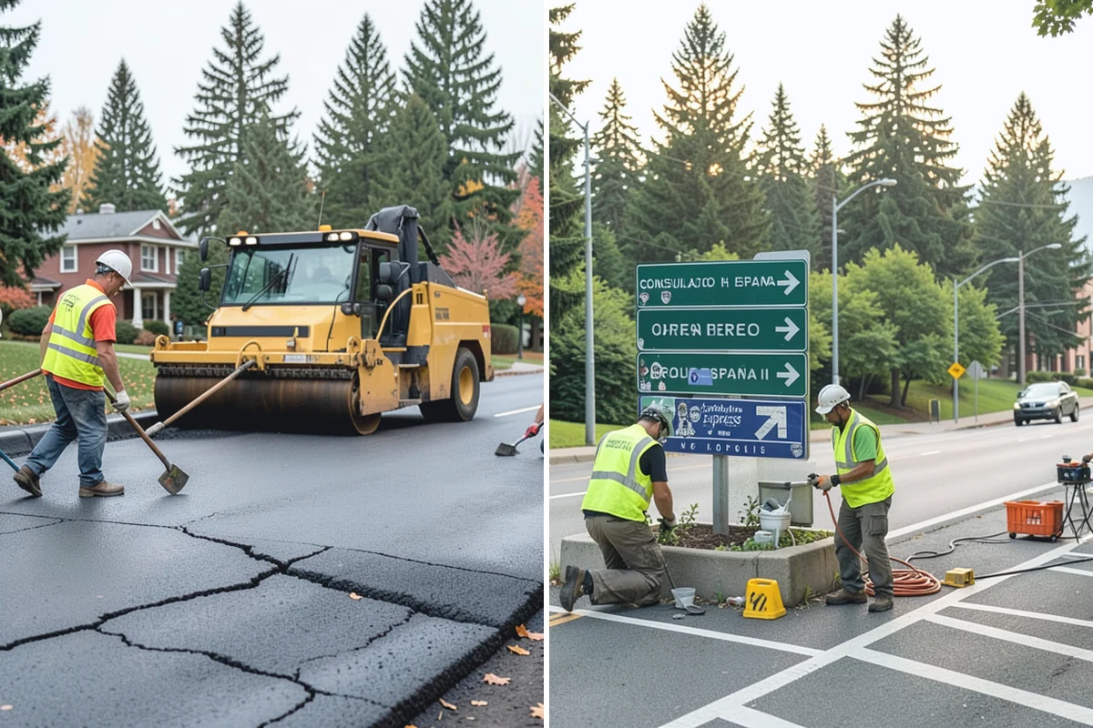 Manhole Adjustment in Sumner, Pierce County, WA - Survey casting elevations against finished grade