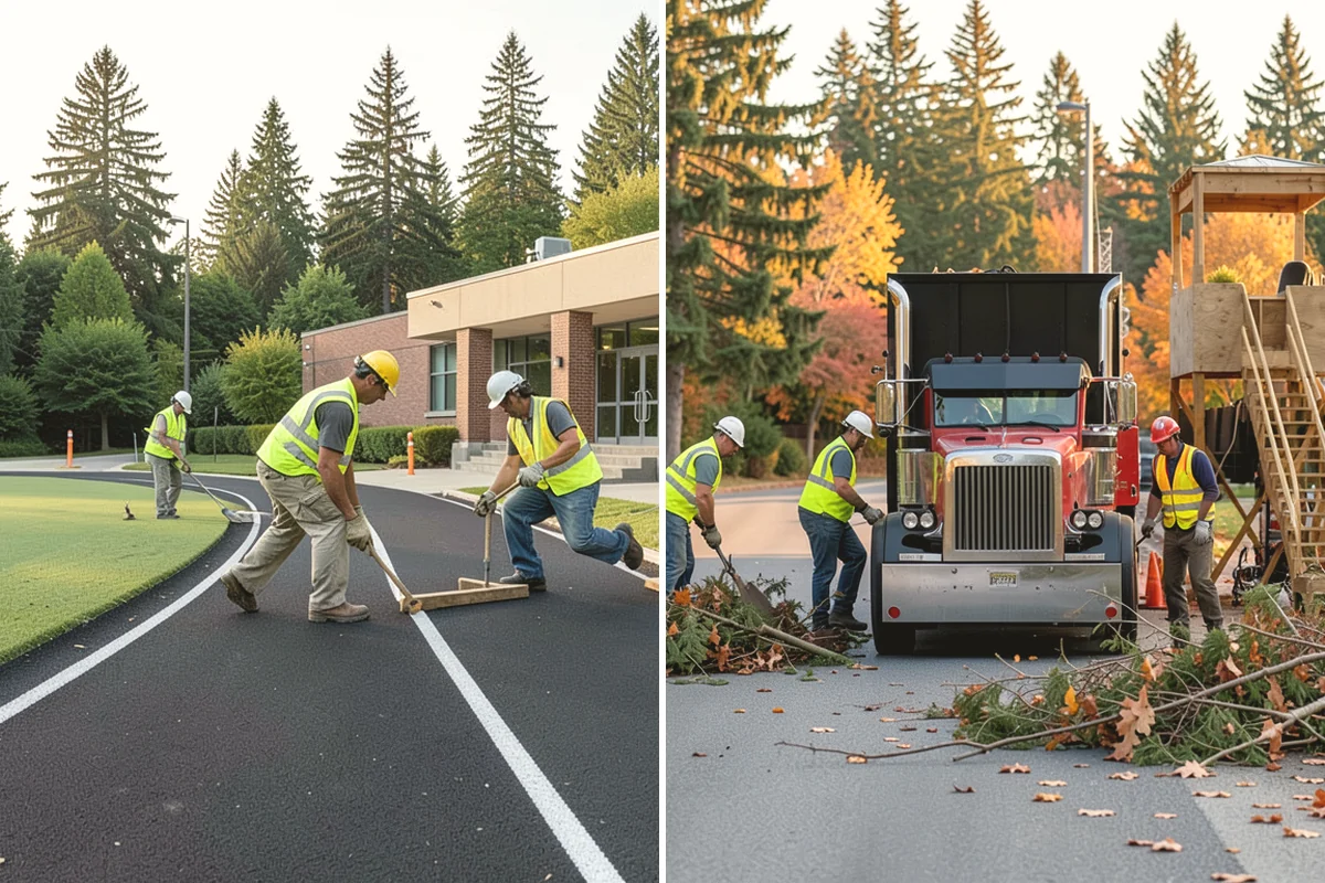 Manhole Adjustment in Tacoma, Pierce County, WA - Survey casting elevations against finished grade