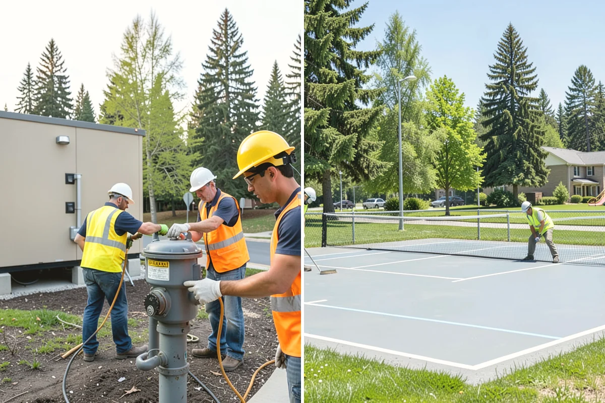 Manhole Adjustment in University Place, Pierce County, WA - Survey casting elevations against finished grade