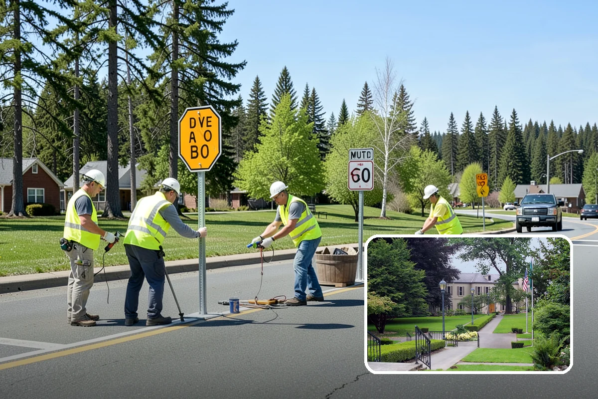 Manhole Adjustment in Woodinville, King County, WA - Eliminates ride hazards from out-of-grade castings